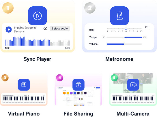 Tools for Online Music Lessons | MOOZ