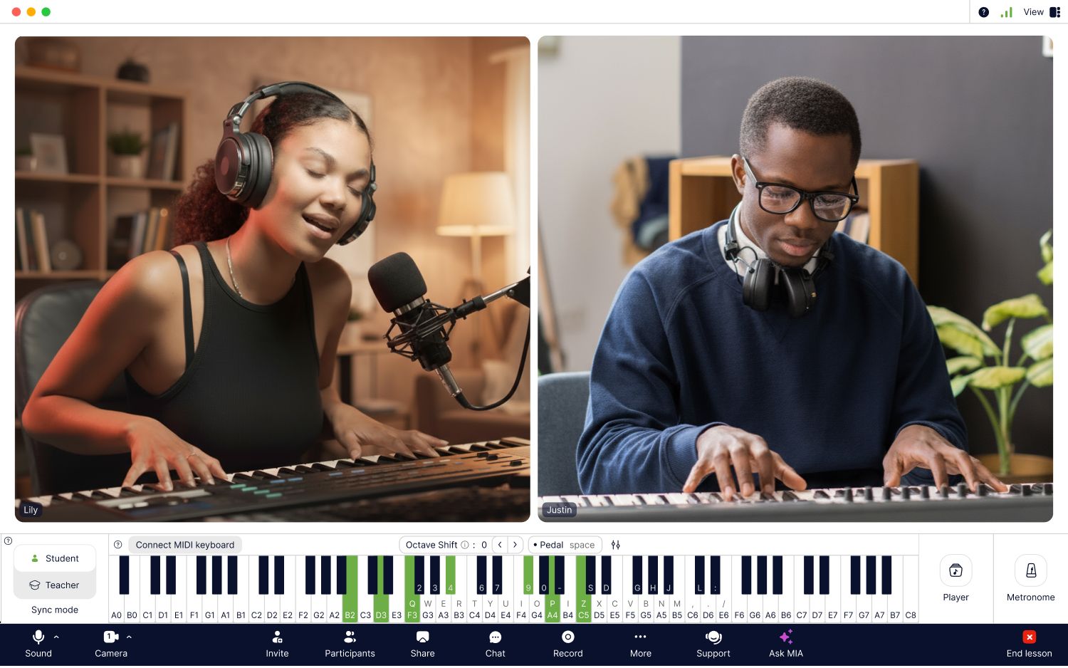 Online piano keyboard | MOOZ